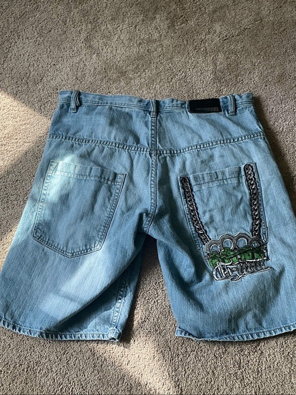 G UNIT Heavy Weight Raw Denim Shorts